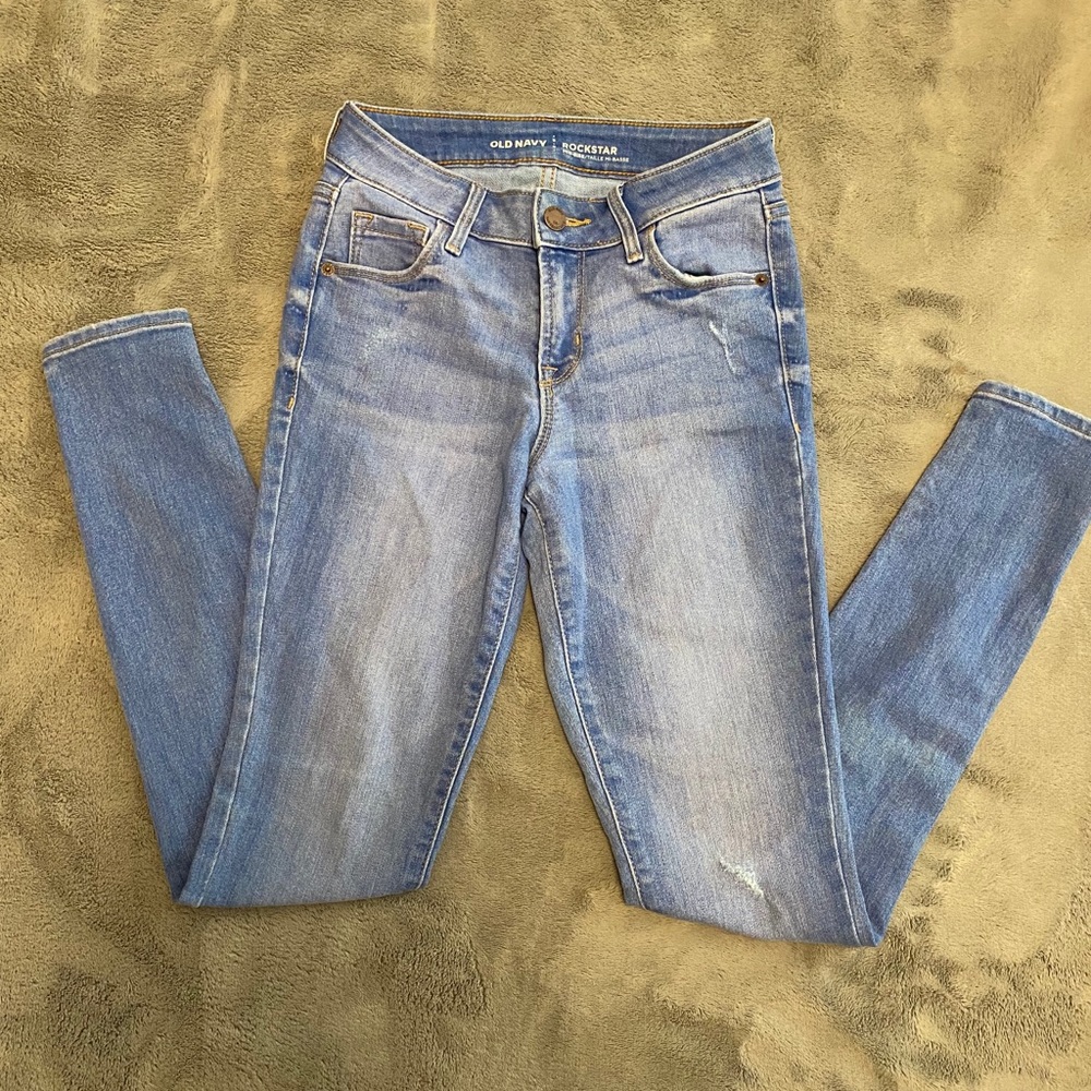 Old navy rockstar mid-rise skinny jeans
